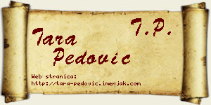 Tara Pedović vizit kartica